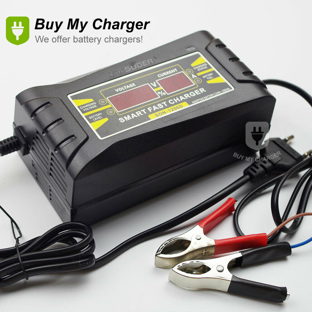 Genuine 12V 6A 12ah~100ah Smart Car Motorcycle Lead Acid Battery Charger LCD Item specifics Condition: New Country/Re